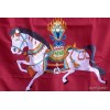 Tenture tibétaine bouddhiste Cheval Lungta rouge Tentures tibétaines Bouddha TEN LB14