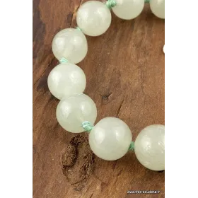 Bracelet en CALCEDOINE D'EAU - Bracelet baroque en Pierre Naturelle