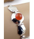 Bracelet argent CORNALINE Bijoux en Cornaline LW15.3