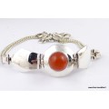 Bracelet argent CORNALINE Bijoux en Cornaline LW15.3