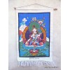 Tenture tibétaine TARA BLANCHE Tentures tibétaines Bouddha TENTB1