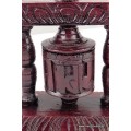 Petit moulin à prières de Table en bois sculpté Objets rituels bouddhistes 6405.3