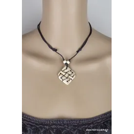 Collier tibetain bouddhiste Noeud sans fin - Colliers tibétains et népalais