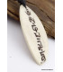 Collier tibétain mantra incurvé en os de buffle blanc Bijoux tibetains bouddhistes WN25
