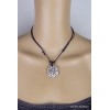 Collier bouddhiste Mantra de Chenrezi Os de buffle blanc Bijoux tibetains bouddhistes WN27