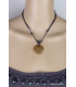 Collier tibétain Om forme fleur Bijoux tibetains bouddhistes WN29