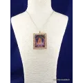 Pendentif amulette tibétaine tangka ghau Chenrezi - Pendentifs tibétains bouddhistes