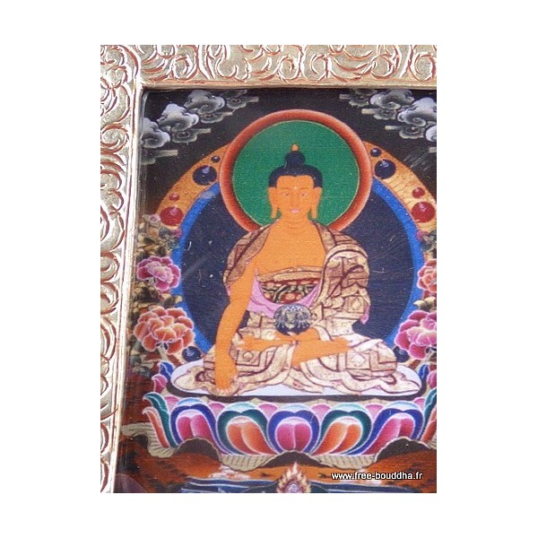 Pendentif tibétain amulette Tangka Bouddha Sakyamouni Bijoux tibetains bouddhistes PENDTH2