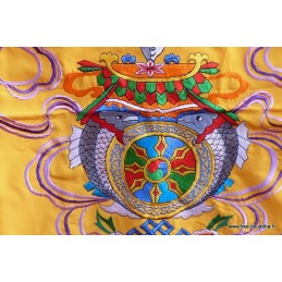 Tenture tibétaine bouddhiste Vase au Trésors Tentures tibétaines Bouddha TEN LB17
