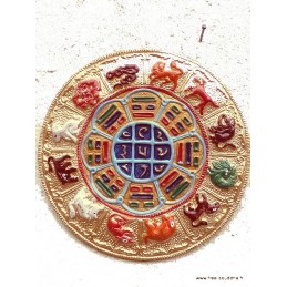 Artisanat népalais YI KING SIGNES CHINOIS Artisanat tibétain bouddhiste TCC1