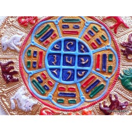 Artisanat népalais YI KING SIGNES CHINOIS Artisanat tibétain bouddhiste TCC1
