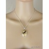Pendentif oval en JASPE GRAPHIC Pendentifs pierres naturelles K56