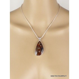 Pendentif goutte AGATE TUBULAIRE Pendentifs pierres naturelles VK52