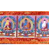 Tangka PANCHA BOUDDHA tenture de porte Tangkas tibétains PAN1