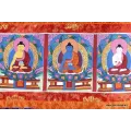 Thangka tibétain Pancha Bouddha – sagesse des cinq directions - Thangkas tibétains