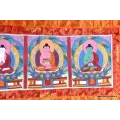 Thangka tibétain Pancha Bouddha – sagesse des cinq directions - Thangkas tibétains