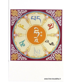 Carte postale Mantra de la Grande Compassion