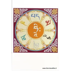 Carte postale Mantra de la Grande Compassion - Cartes postales bouddhistes