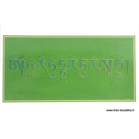 Carte postale bouddhiste MANTRA DE TARA VERTE Cartes postales bouddhistes CPB14