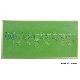 Carte postale bouddhiste MANTRA DE TARA VERTE Objets rituels bouddhistes CPB14