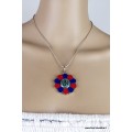 Pendentif tibétain fleur Om Tibétain Bijoux tibetains bouddhistes ref 35.5