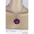 Pendentif tibétain fleur Om Tibétain - Pendentifs tibétains bouddhistes