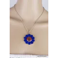 Pendentif tibétain fleur Kalachakra - Pendentifs tibétains bouddhistes
