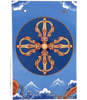 Carte postale bouddhiste DORJE Cartes postales bouddhistes CPB1