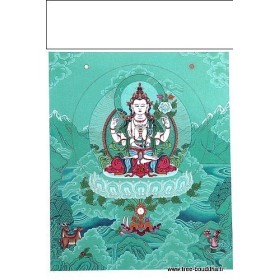 Carte postale bouddhiste CHENREZI Cartes postales bouddhistes CPB2