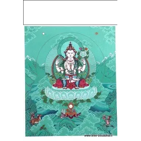 Carte postale bouddhiste CHENREZI - Cartes postales bouddhistes