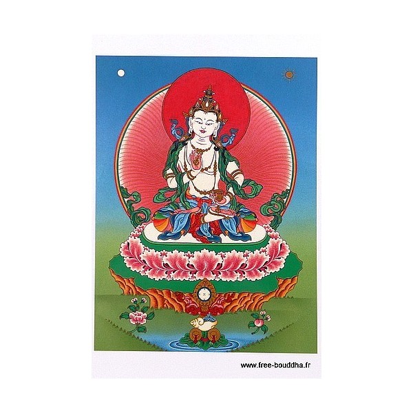 Carte postale bouddhiste VAJRASATTVA DORJE SEMPA Objets rituels bouddhistes CPB5