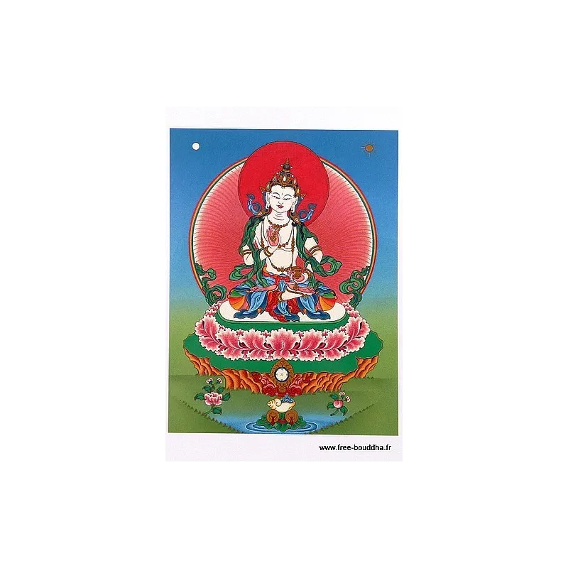 Carte postale bouddhiste VAJRASATTVA DORJE SEMPA - Cartes postales bouddhistes
