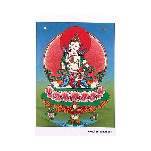 Carte postale bouddhiste VAJRASATTVA DORJE SEMPA Cartes postales bouddhistes CPB5