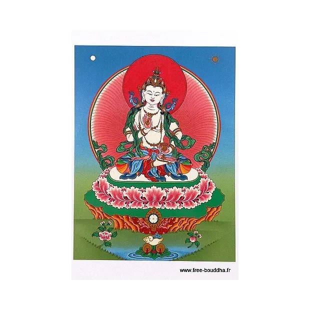Carte postale bouddhiste VAJRASATTVA DORJE SEMPA - Cartes postales bouddhistes