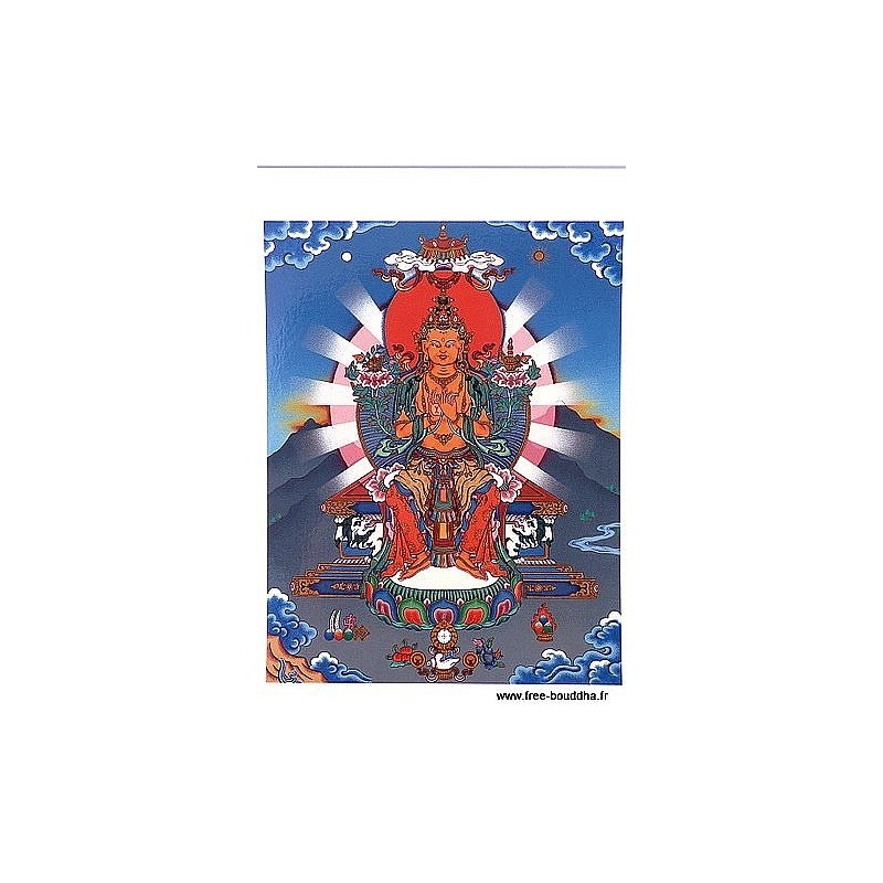 Carte postale bouddhiste MAITREYA Objets rituels bouddhistes CPB6