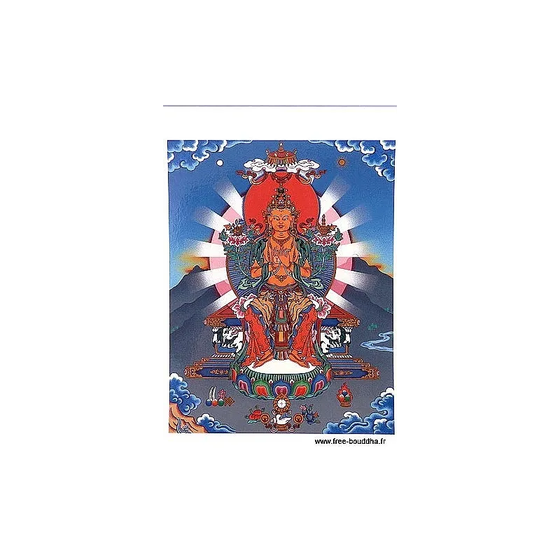 Carte postale bouddhiste MAITREYA - Cartes postales bouddhistes