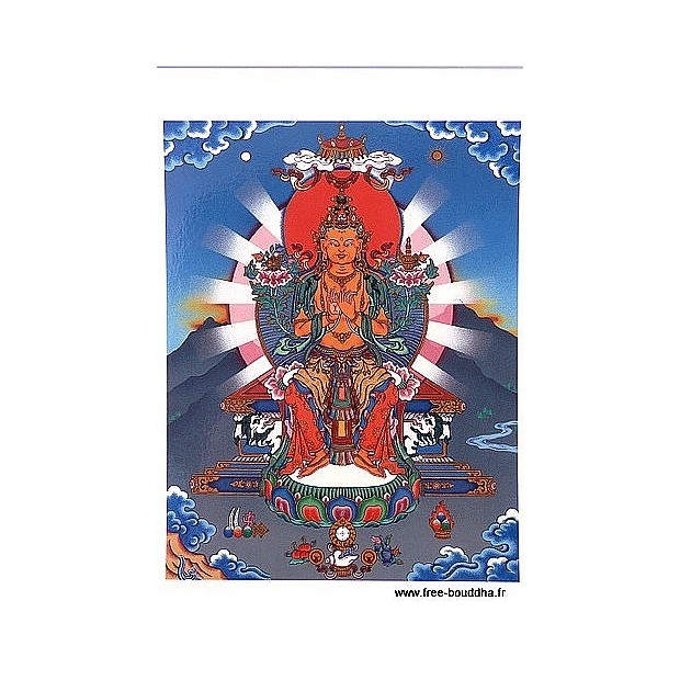 Carte postale bouddhiste MAITREYA Cartes postales bouddhistes CPB6