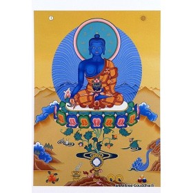 Carte postale bouddhiste BOUDDHA DE MEDECINE Objets rituels bouddhistes CPB7