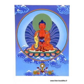 Carte postale bouddhiste AMITABHA Objets rituels bouddhistes CPB8