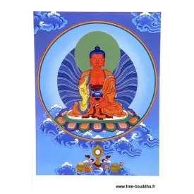 Carte postale bouddhiste Bouddha AMITABHA - Cartes postales bouddhistes
