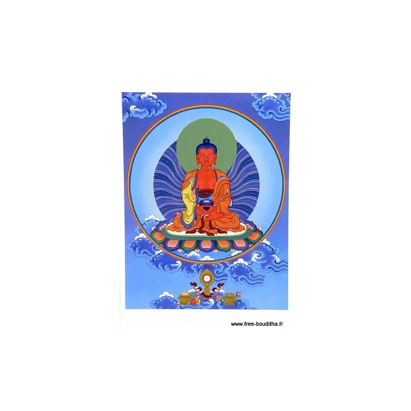 Carte postale bouddhiste Bouddha AMITABHA - Cartes postales bouddhistes