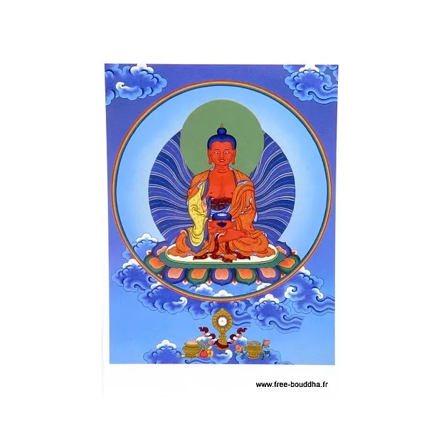 Carte postale bouddhiste Bouddha AMITABHA - Cartes postales bouddhistes