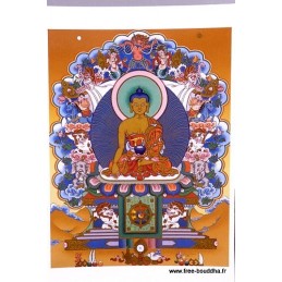 Carte postale bouddhiste SAKYAMOUNI Objets rituels bouddhistes CPB9