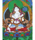 Tangka tibétain Tara Blanche Tentures tibétaines Bouddha tang tarab