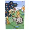 Carte postale bouddhiste QUATRE AMIS Cartes postales bouddhistes CPB33