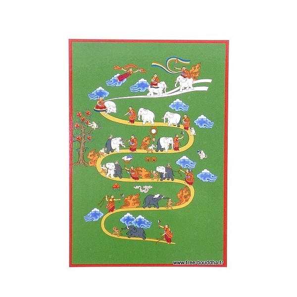 Carte postale bouddhiste CHEMIN DE SAMATHA Cartes postales bouddhistes CPB34