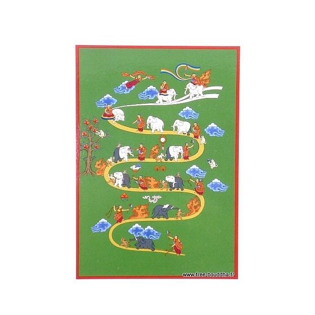 Carte postale bouddhiste CHEMIN DE SAMATHA Cartes postales bouddhistes CPB34