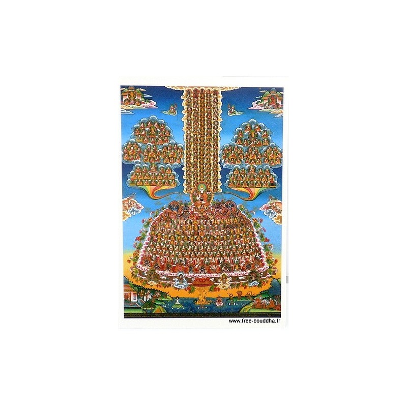 Carte postale bouddhiste ARBRE AU REFUGE Objets rituels bouddhistes CPB31