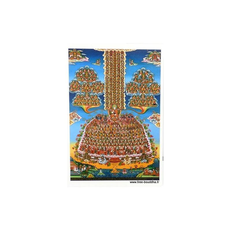 Carte postale bouddhiste ARBRE AU REFUGE - Cartes postales bouddhistes
