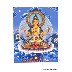 Carte postale bouddhiste Prajnaparamita + enveloppe - Cartes postales bouddhistes